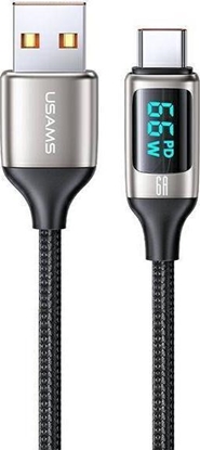 Изображение Kabel USB Usams USB-A - USB-C 1.2 m Biały (6958444975429)