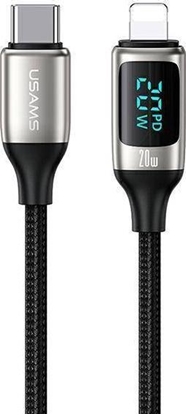 Изображение Kabel USB Usams USB-C - Lightning 1.2 m Biały (6958444975443)