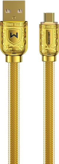 Изображение Kabel USB WK Design USB-A - microUSB 1 m Zoty (6941027620687)