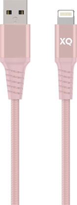 Изображение Kabel USB Xqisit USB-A - Lightning 2 m Różowy