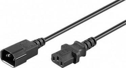 Изображение Kabel zasilający Goobay Goobay Power Cable C14 to C13. Black. 1.5m
