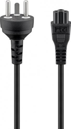 Picture of Kabel zasilający Goobay Power Cable Type K (DK) to C5. Black. 2.0 m.