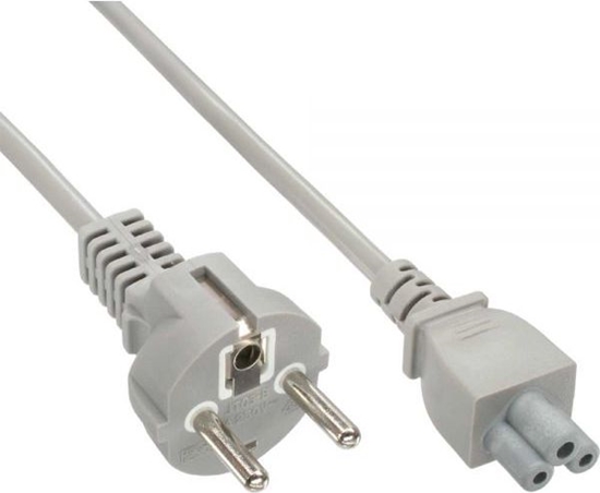 Picture of Kabel zasilajcy InLine InLine Kabel Zasilajcy Typ F German -" Mikey Mouse" laptop Plug szary 1.8m - 16656A