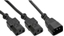 Attēls no Kabel zasilajcy InLine InLine Power Kabel zasilajcy koniczynka Typ F 1x IEC-C14 do 2x IEC-C13 1m