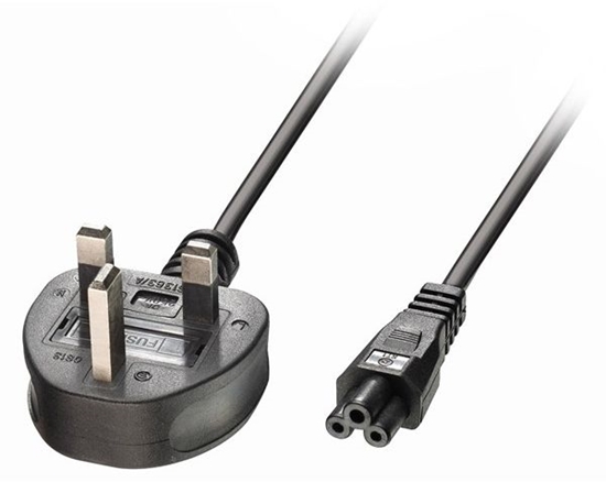 Изображение Lindy 2m UK to IEC C5 Mains Cable