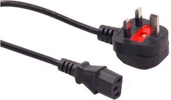 Изображение Kabel zasilający Maclean 3 pin wtyk GB, 5m (MCTV-808)