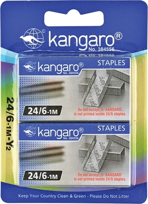 Picture of Kangaro Zszywki KANGARO, No. 24/6,2x1000 szt., blister