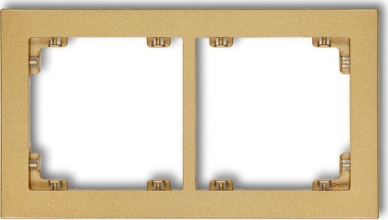 Picture of Karlik DECO Ramka uniwersalna podwójna z tworzywa zoty 29DR-2