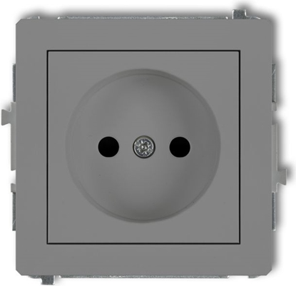 Attēls no Karlik Gniazdo pojedyncze Deco b/u szary mat (27DGP-1)