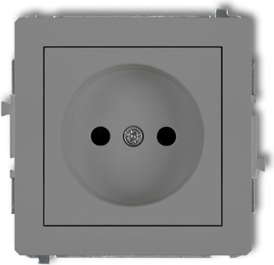 Picture of Karlik Gniazdo pojedyncze Deco b/u szary mat (27DGP-1)