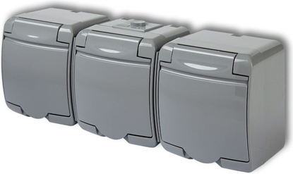 Attēls no Karlik Gniazdo potrójne Junior z/u popielaty (10GHE-3)