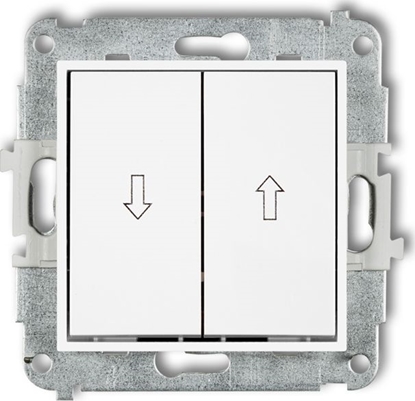 Picture of Karlik Mini Przycisk aluzjowy biay (MWP-8)