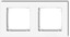 Attēls no Karlik MINI Ramka podwójna biaa (MR-2)