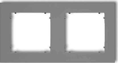 Picture of Karlik MINI Ramka podwójna szary mat (27MR-2)