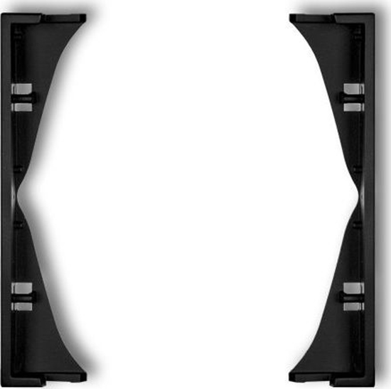 Picture of Karlik MINI Ramka porednia do gniazd podwójnych czarny mat 12MRP-2