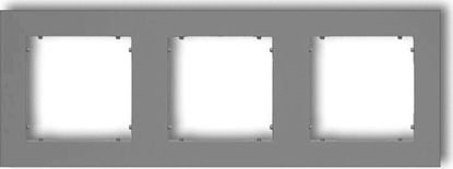 Picture of Karlik MINI Ramka potrójna szary mat (27MR-3)