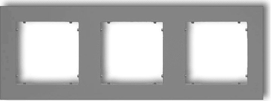 Picture of Karlik MINI Ramka potrójna szary mat (27MR-3)
