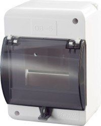 Picture of Karlik Obudowa bezpiecznikowa 5 moduowa z zerem i klapk biae (OB-5ZZK)