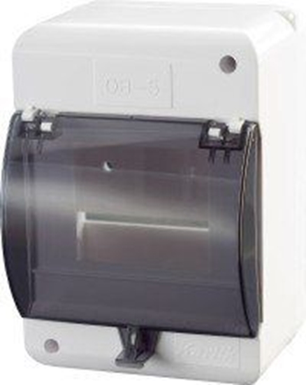 Picture of Karlik Obudowa bezpiecznikowa 5 moduowa z zerem i klapk biae (OB-5ZZK)