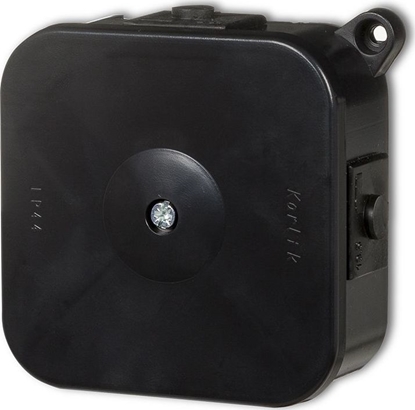 Picture of Karlik Puszka instalacyjna hermetyczna bez zczek 80x80mm czarny 12PHS-2