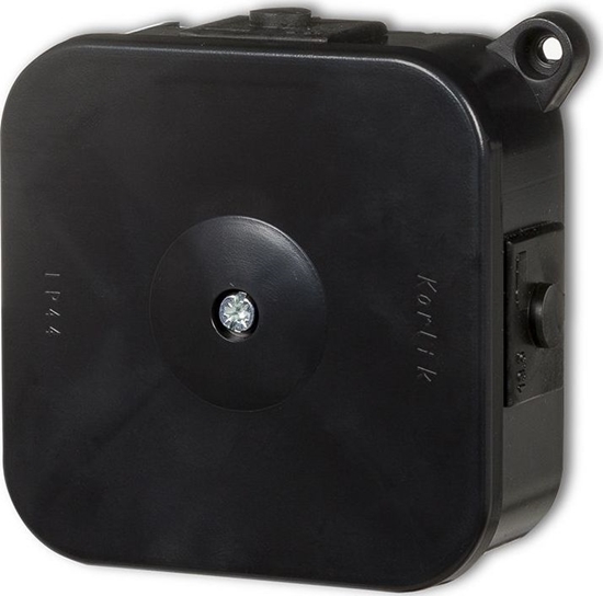 Picture of Karlik Puszka instalacyjna hermetyczna bez zczek 80x80mm czarny 12PHS-2