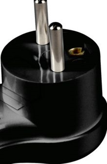 Picture of Karlik Wtyczka ktowa z uziemieniem, skrcana czarny (WK-1zc)