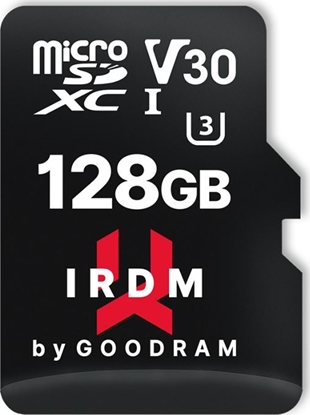 Attēls no Karta GoodRam IRDM MicroSDXC 128 GB Class 10 UHS-I/U3 V30 (LEC-TGD-IRM3AA1280R12)