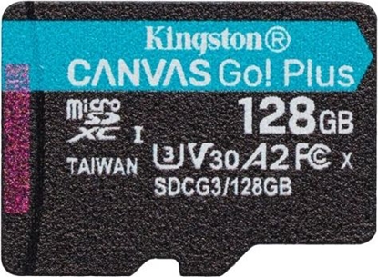 Picture of Karta Kingston Canvas Go! Plus MicroSDXC 128 GB Class 10 UHS-I/U3 A2 V30 (SDCG3/128GB)