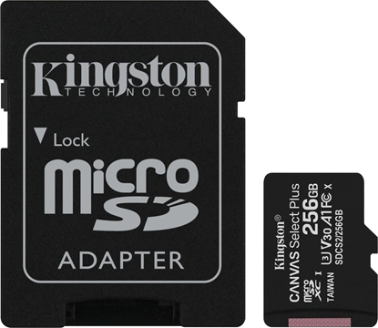Picture of Karta Kingston Canvas Select Plus MicroSDXC 256 GB Class 10 UHS-I/U3 A1 V30 (SDCS2/256GB)