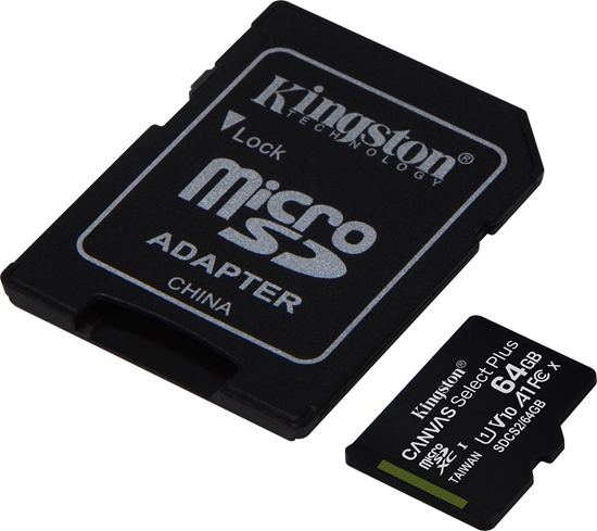 Изображение Karta Kingston Canvas Select Plus MicroSDXC 64 GB + 64 GB + 64 GB Class 10 UHS-I/U1 A1 V10 (SDCS2/64GB-3P1A                )