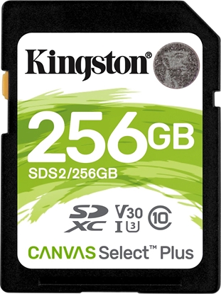 Picture of Karta Kingston Canvas Select Plus SDXC 256 GB Class 10 UHS-I/U3 V30 (SDS2/256GB)