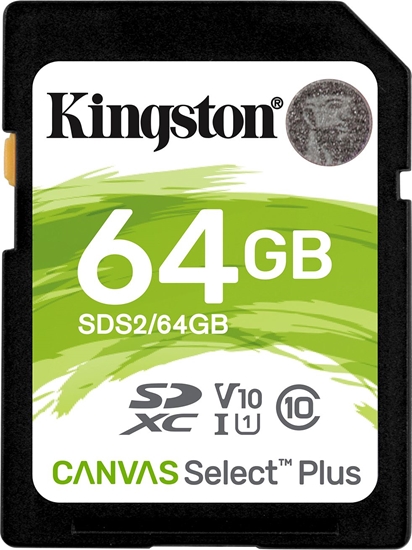 Изображение Karta Kingston Canvas Select Plus SDXC 64 GB Class 10 UHS-I/U1 V10 (SDS2/64GB)