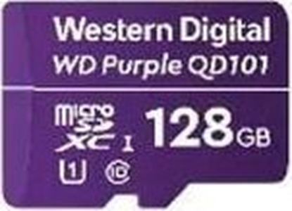 Picture of Karta WD Purple MicroSDXC 128 GB Class 10 UHS-I/U1  (WDD128G1P0C)