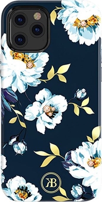 Picture of Kingxbar Kingxbar Blossom etui ozdobione oryginalnymi Kryształami Swarovskiego iPhone 12 mini wielokolorowy (Gardenia)