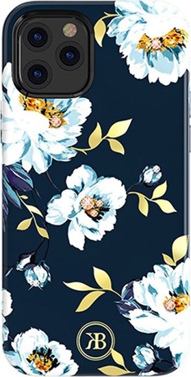 Picture of Kingxbar Kingxbar Blossom etui ozdobione oryginalnymi Krysztaami Swarovskiego iPhone 12 mini wielokolorowy (Gardenia)