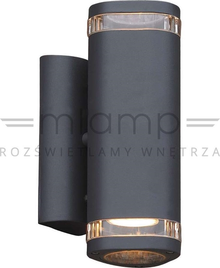Picture of Kinkiet Italux Elewacyjna LAMPA zewntrzna NOELL 238 Italux IP44 cienna OPRAWA kinkiet do ogrodu tuba outdoor grafitowa