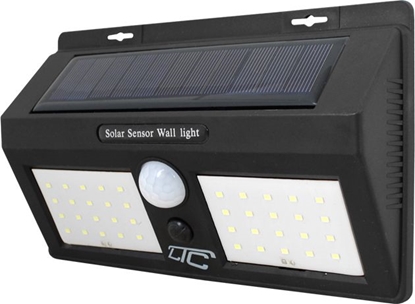 Attēls no Kinkiet LTC LTC Lampa solarna LED 40xSMD 8W, 1000lm, 1200mAh PIR + panel soneczny.