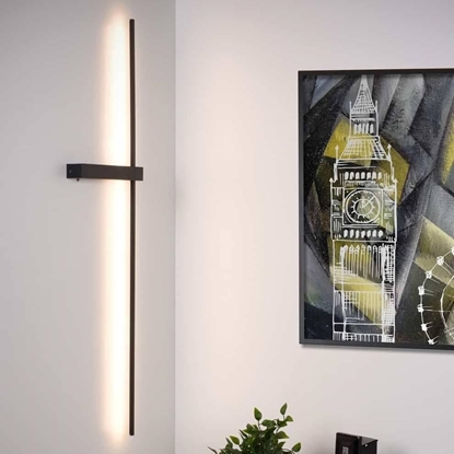 Attēls no Kinkiet Lucide Nowoczesna lampa cienna Segin listwa LED 10W 2700K metal czarna