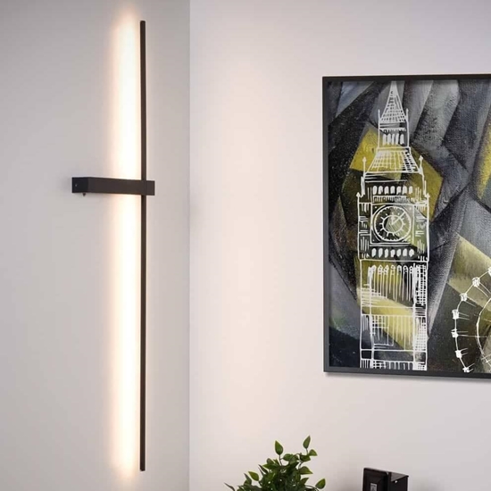 Picture of Kinkiet Lucide Nowoczesna lampa cienna Segin listwa LED 10W 2700K metal czarna