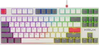 Attēls no Klawiatura Krux Atax PRO RGB Gateron Yellow (KRX0110)