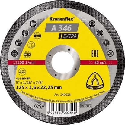 Picture of Klingspor tarcza do cicia metalu 230mm x 1,9mm x 22,2mm (340952)