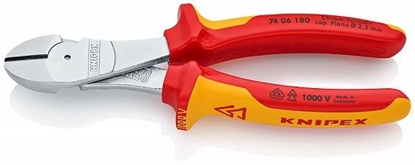 Picture of Knipex 74 06 180 high leverage diagonal cutter - 7406180