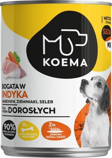 Picture of Koema Koema Bogata w indyka mokra karma dla psa 400g