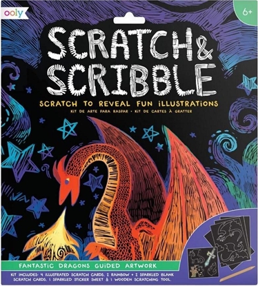 Attēls no Zdrapywanki Scratch & Scribble Fantastyczne smoki