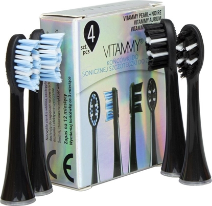 Picture of Kocówka Vitammy do szczoteczki sonicznej Pearl+ Noire 4szt.