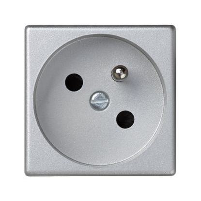 Picture of Kontakt-Simon Gniazdo K45 Connect pojedyncze z/u 16A IP20 anodyzowane aluminium (K02/8)