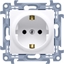 Picture of Kontakt-Simon Gniazdo pojedyncze Simon 10 uziemienie schuko z przesonami 16A biay (CGSZ1Z.01/11)