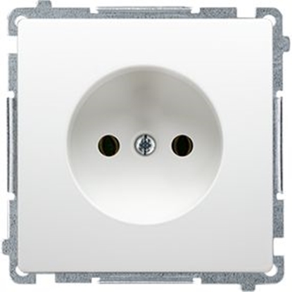 Picture of Kontakt-Simon Gniazdo wtyczkowe pojedyncze przesony 16A biay (BMG1z.01/11)