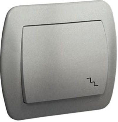 Attēls no Kontakt-Simon cznik schodowy Simon Akord pojedynczy 10AX aluminium (AW6/26)