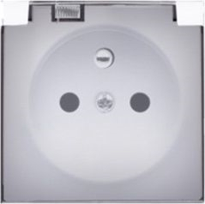 Attēls no Kontakt-Simon Pokrywa gniazda do wersji IP44 z przesonami z klapk transparentn biaa (DGZ1BUZP/11A)